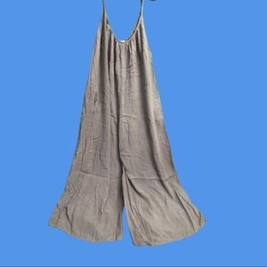 Rayon Tan Romper wide legs